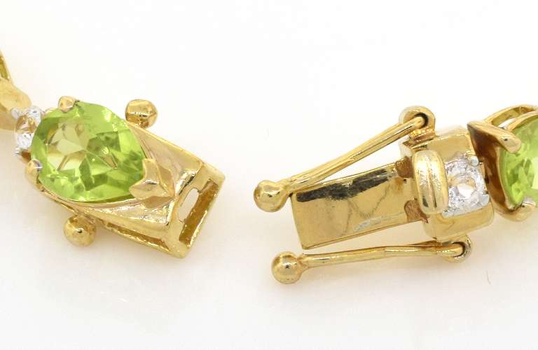 Sweet Peridot & Topaz Bracelet in Vermeil