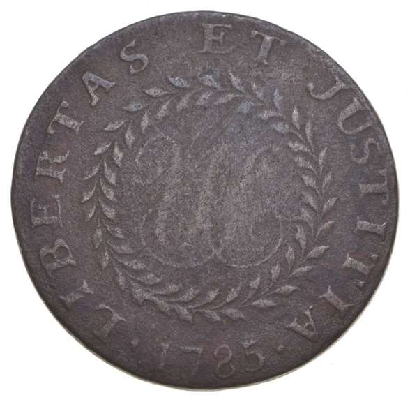 1785 Nova Constellatio Copper Coinage - Pointed Rays - Circulated
