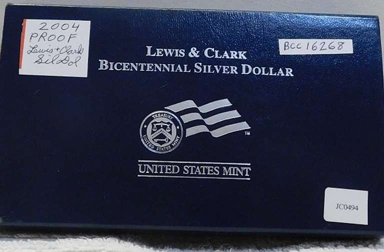 2004 PROOF Lewis & Clark Silver Dollar