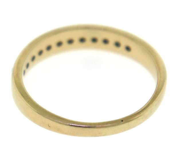 Simple 14kt Yellow Gold Diamond Channel Set Band