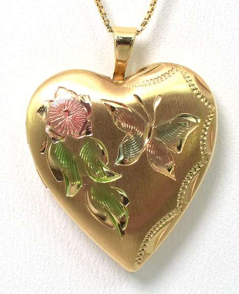 14KT Heart Locket & Chain