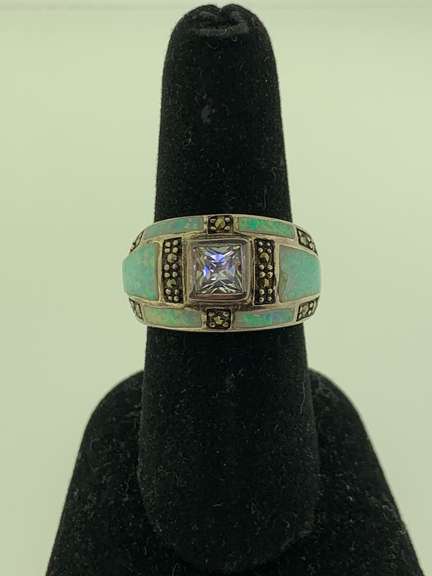 Sterling Silver Crystal Ring