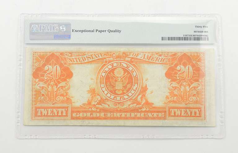 $20 1922 Gold Certificate PMG 35 EPQ Choice Very Fine, Fr # 1187