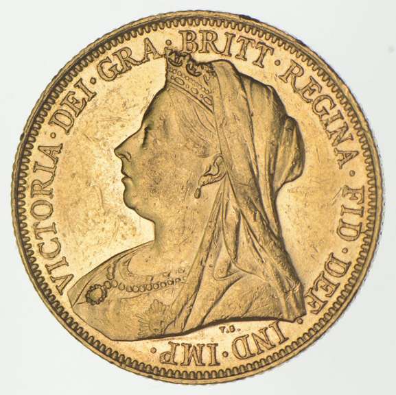 1900-S Australia 1 Sovereign - World Gold Coin
