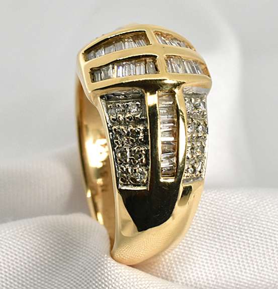 Easy to Wear Baguette Diamond Cluster