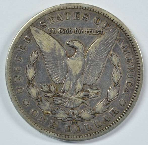 Rare 1893-CC Morgan Silver Dollar in Choice VF