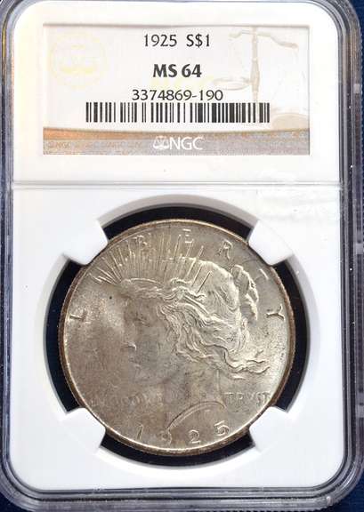 1925 NGC MS 64 Peace Dollar