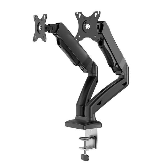 Dual Monitor Stand with Dual Pneumatic Arms
