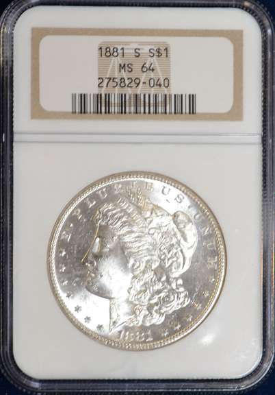 1881 S NGC MS 64 Morgan Dollar