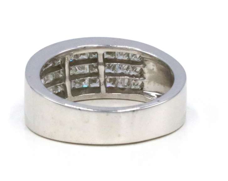 Gorgeous 14kt WG Invisible Set Diamond Ring