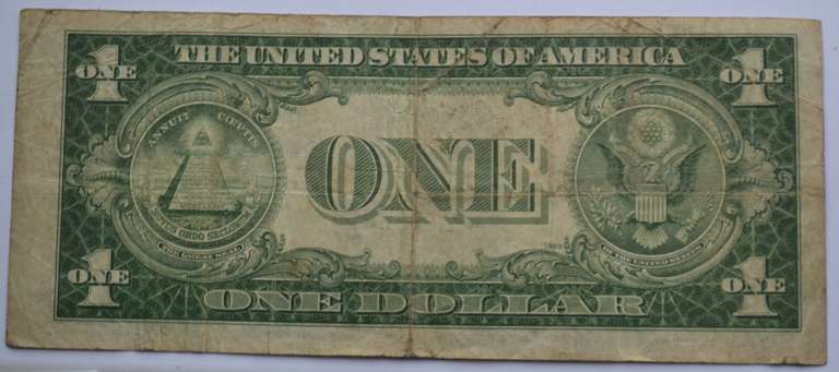 1934 A North  Africa $ 1 Silver Cert Emergency  Issue