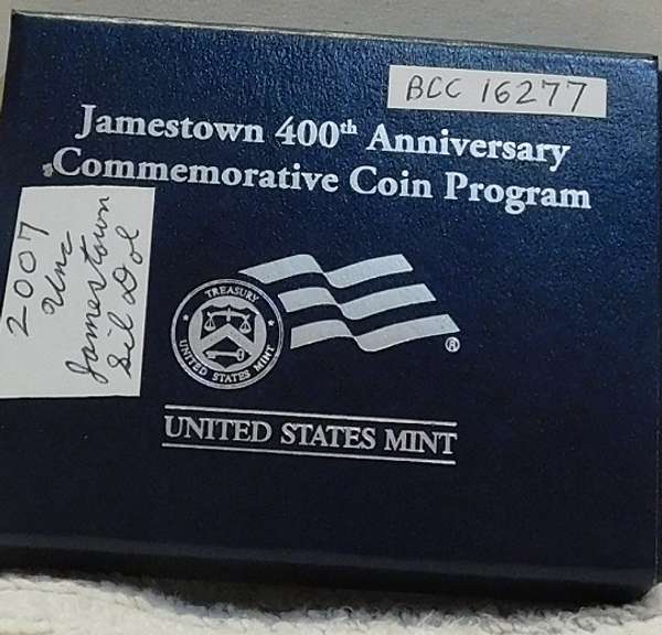 2007 Unc Jamestown Silver Dollar