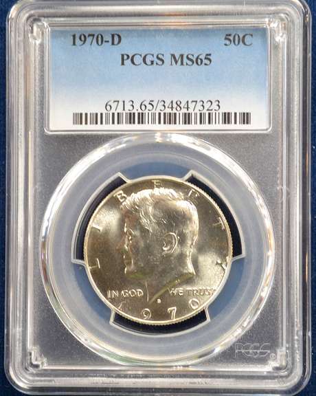 1970 D PCGS MS65 50 C
