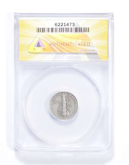 F12 1942/1-D Mercury Dime - Details - Scratched Cleaned - Graded ANACS