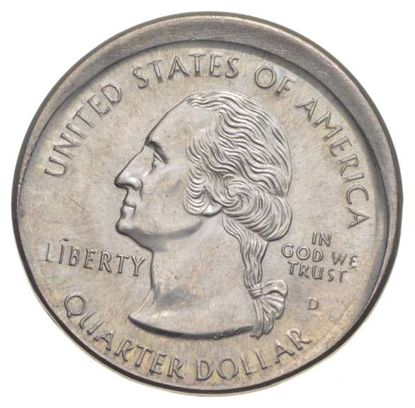 1999-D Connecticut State Quarter OFF CENTER