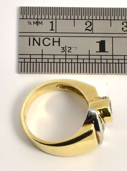 Modern Pear Shaped Tanzanite Ring