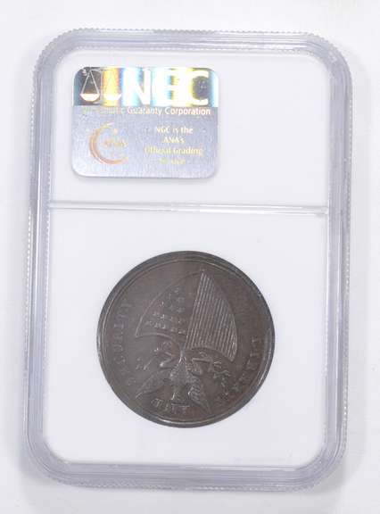 MS63 BN 1795 George Washington LTR Edge Token Liberty & Security - NGC