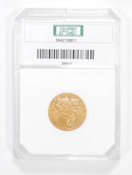 MS64 1910 $5.00 Indian Head Gold Half Eagle - Graded PCI