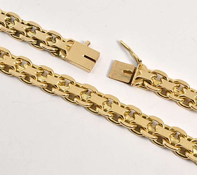 Heavy Reflective 14k Necklace