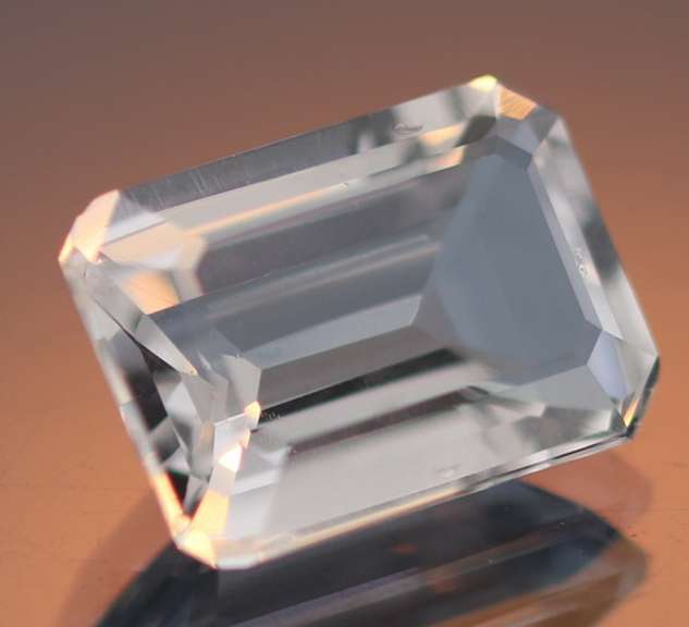 Gem grade 9.88ct emerald cut Quartz