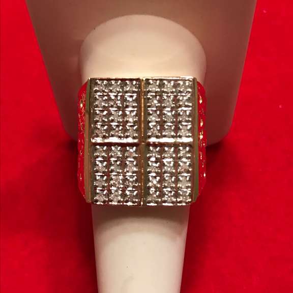 BRAND NEW MENS 14K DIAMOND RING