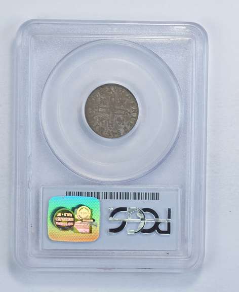 XF45 1713-AA French Colonies 15 Den - Graded PCGS