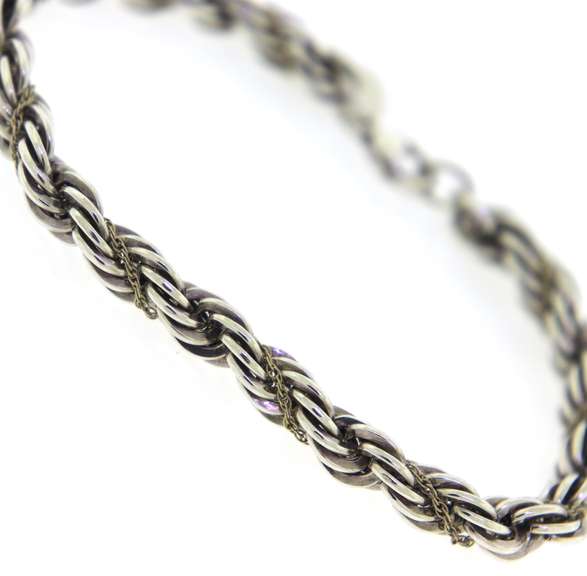 Tiffany & Co 2 Tone Twisted Rope Bracelet