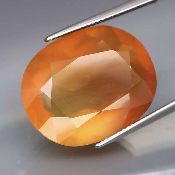 Substantial 20.08ct bi-color untreated Mexican Fire Opal