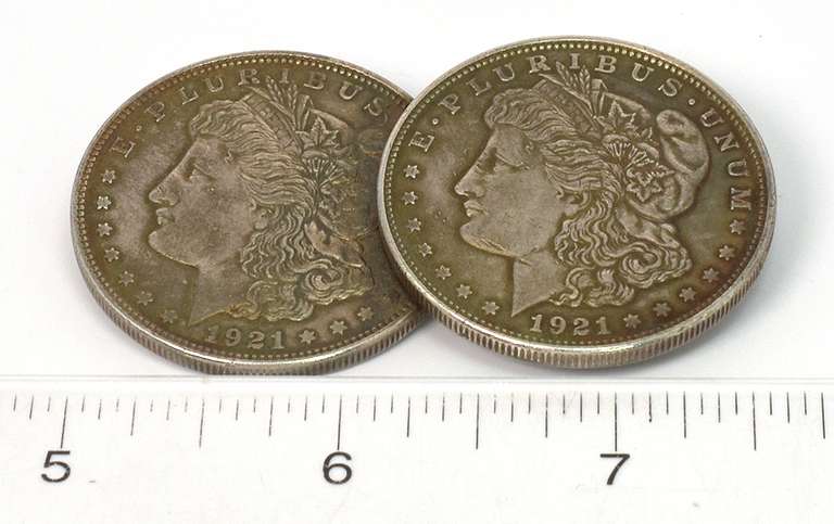 1921 Morgan Silver Dollar Brooch Pin