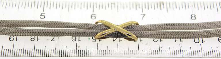 Favorite 2 Row X Mesh Necklace