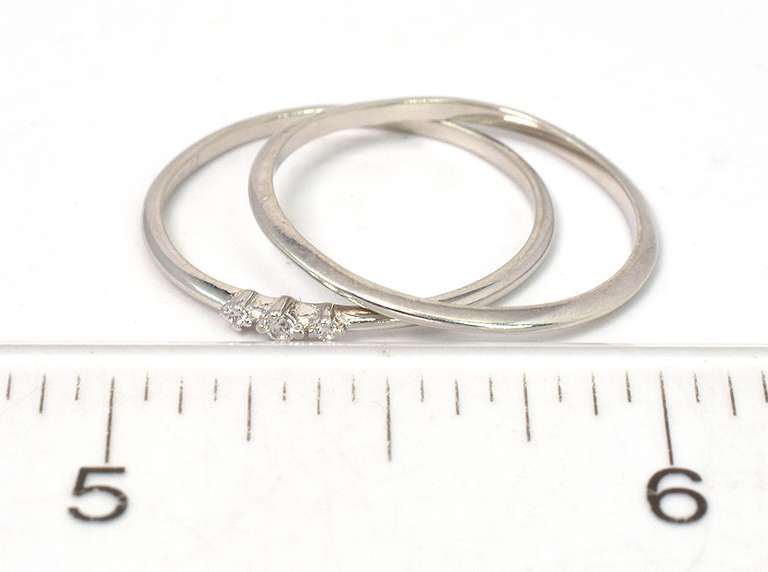 Dainty Stacking Rings with CZs in Sterling Silver