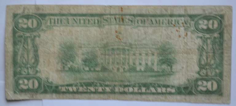 Low Serial Number $20 Citizens Natl Bank Co Hornell New York