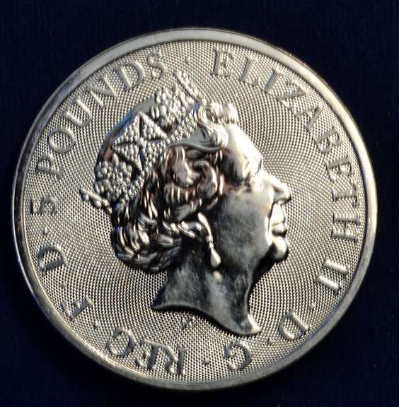 2018 Britain 2 oz Silver Queen's Beasts Black Bull of Clarence