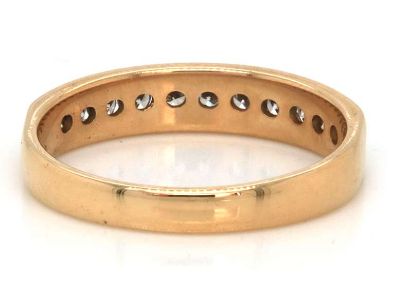 Timeless 14kt YG Diamond Channel Set Band