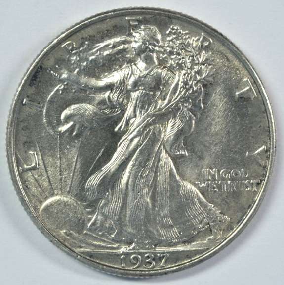 Very Choice BU 1937-P Walking Liberty Half Dollar
