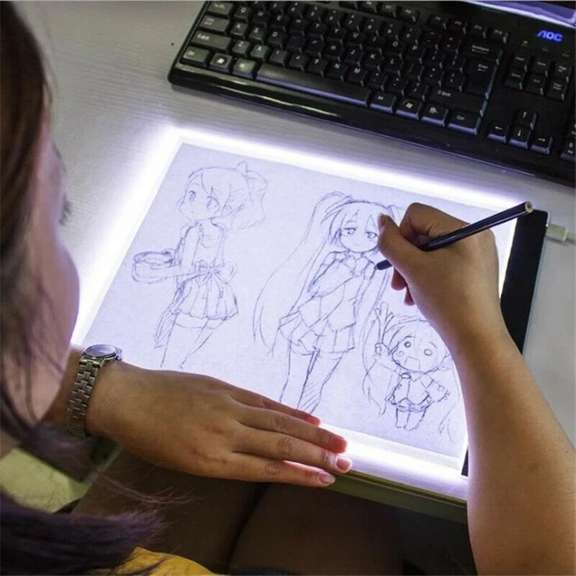 A4 USB Dimmable LED Drawing Copy Pad Tablet