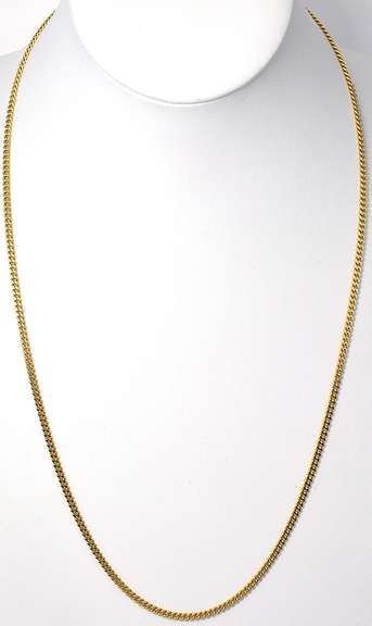 Heavy 24-Inch Curb-Style Chain in 14KT Yellow Gold