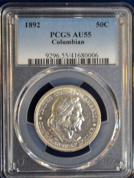 1892 Columbian PCGS AU 55 50 C