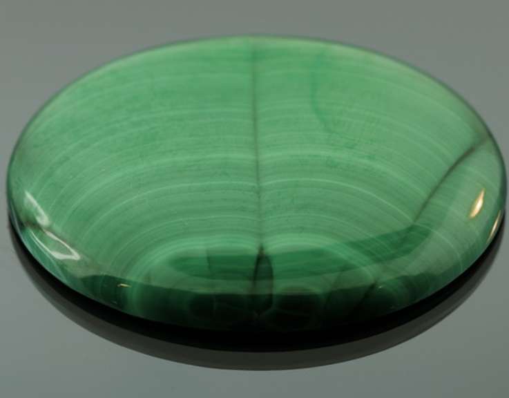Phenomenal 190.5ct banded Malachite cabochon