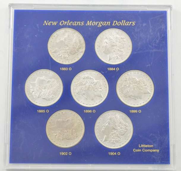 1883-1904-O Morgan Silver Dollars Coin Set Slabbed Littleton Coin Co