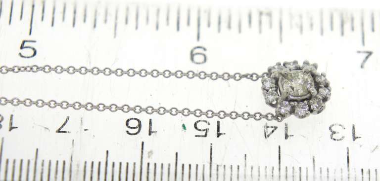 Powerful White Gold Diamond Pendant on chain