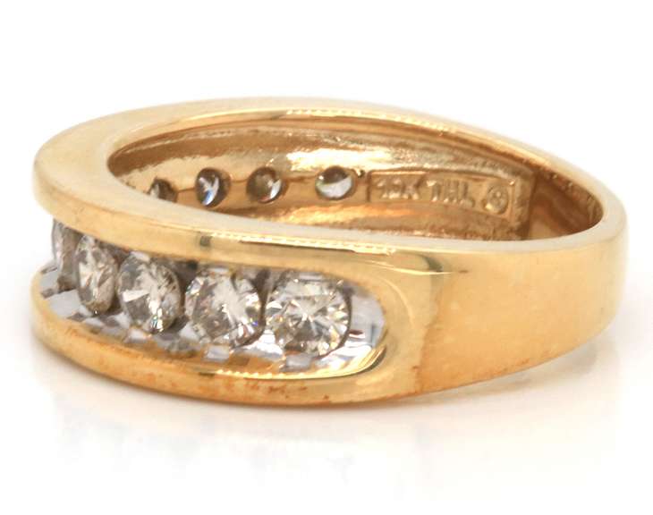 Beautiful Yellow Gold Diamond Band