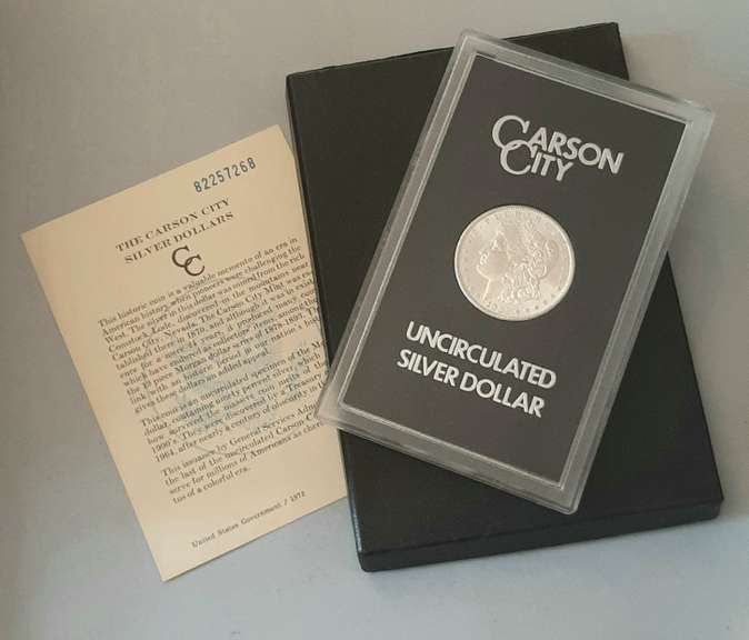 1882 CC GSA  Morgan Dollar With Box and Paper
