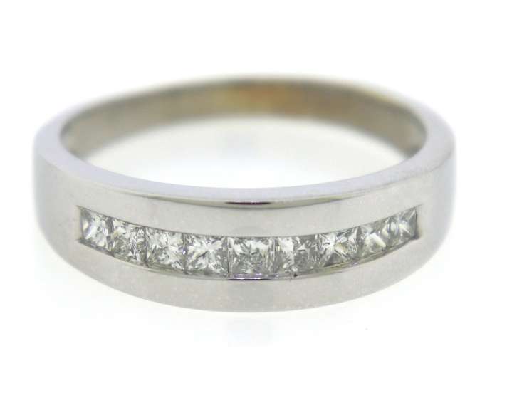 Gents 1.25ctw Princess Cut Channel Set Diamond Band