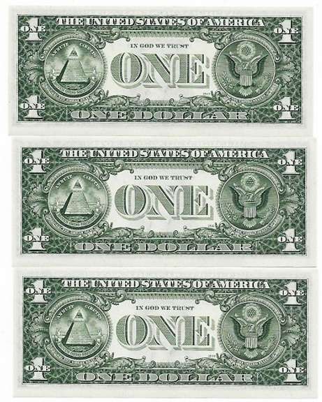 (3) Crisp Exceptional 1969-C $1 Star Replacement Notes FRB Of Atlanta-Consecutive Very Tough Series!