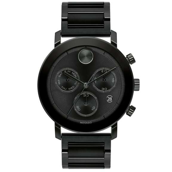 Movado Chronograph Quartz Black Dial Men's Watch