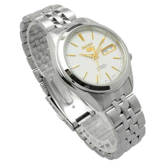 Seiko Silver Dial Stainless Steel Men's Watch