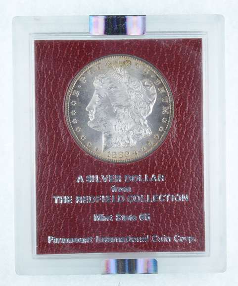 MS63 1880-S Morgan Silver Dollar - Redfield Hoard - Graded NGC