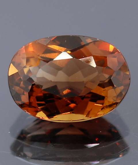 Glittering 7.77ct oval cut Imperial Topaz