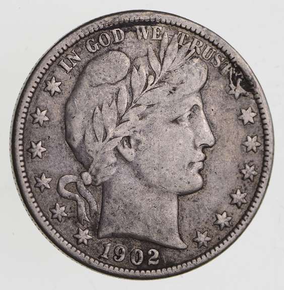 1902 Barber Half Dollar - Circulated